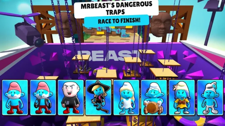 Stumble Guys MrBeast Dangerous Traps Map